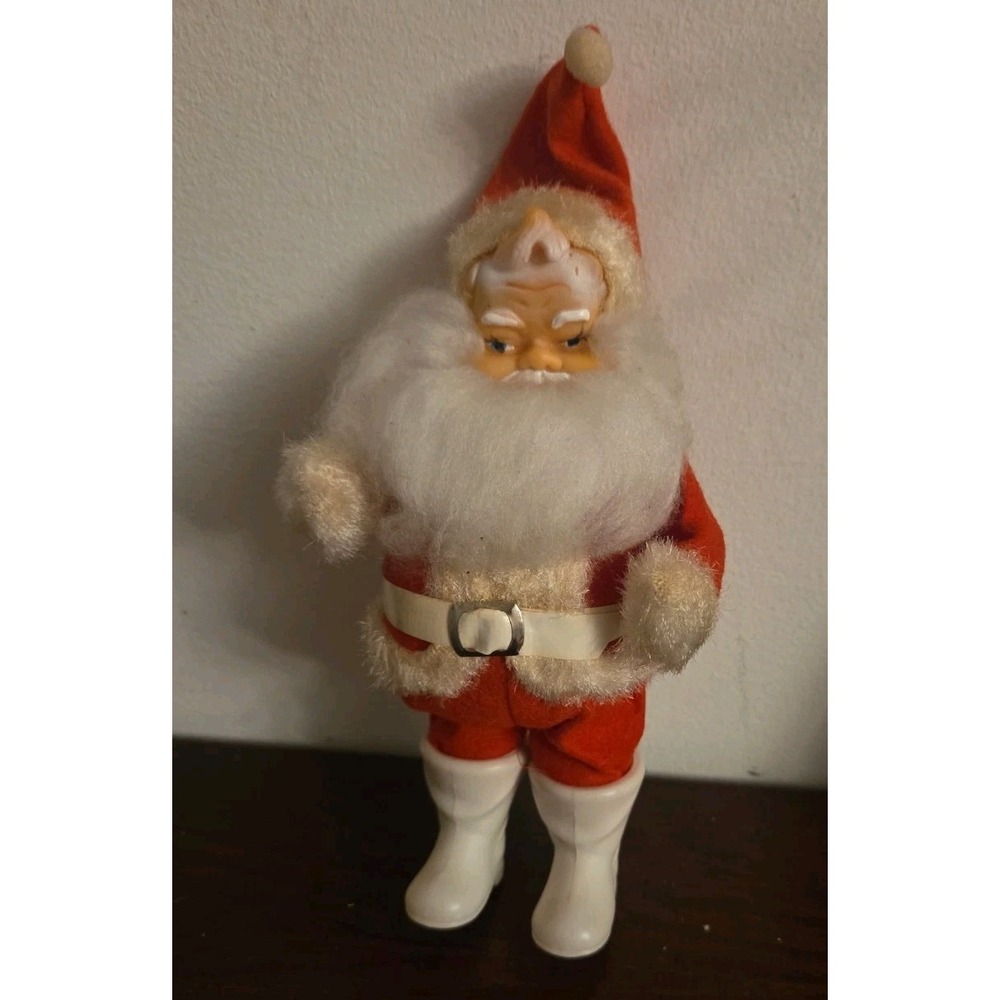 Vintage Japan Felt Christmas Santa Claus Figure